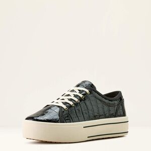 Ariat Skylar Luxe Caviar Women’s Shoes - Black Crocodile Print Patent